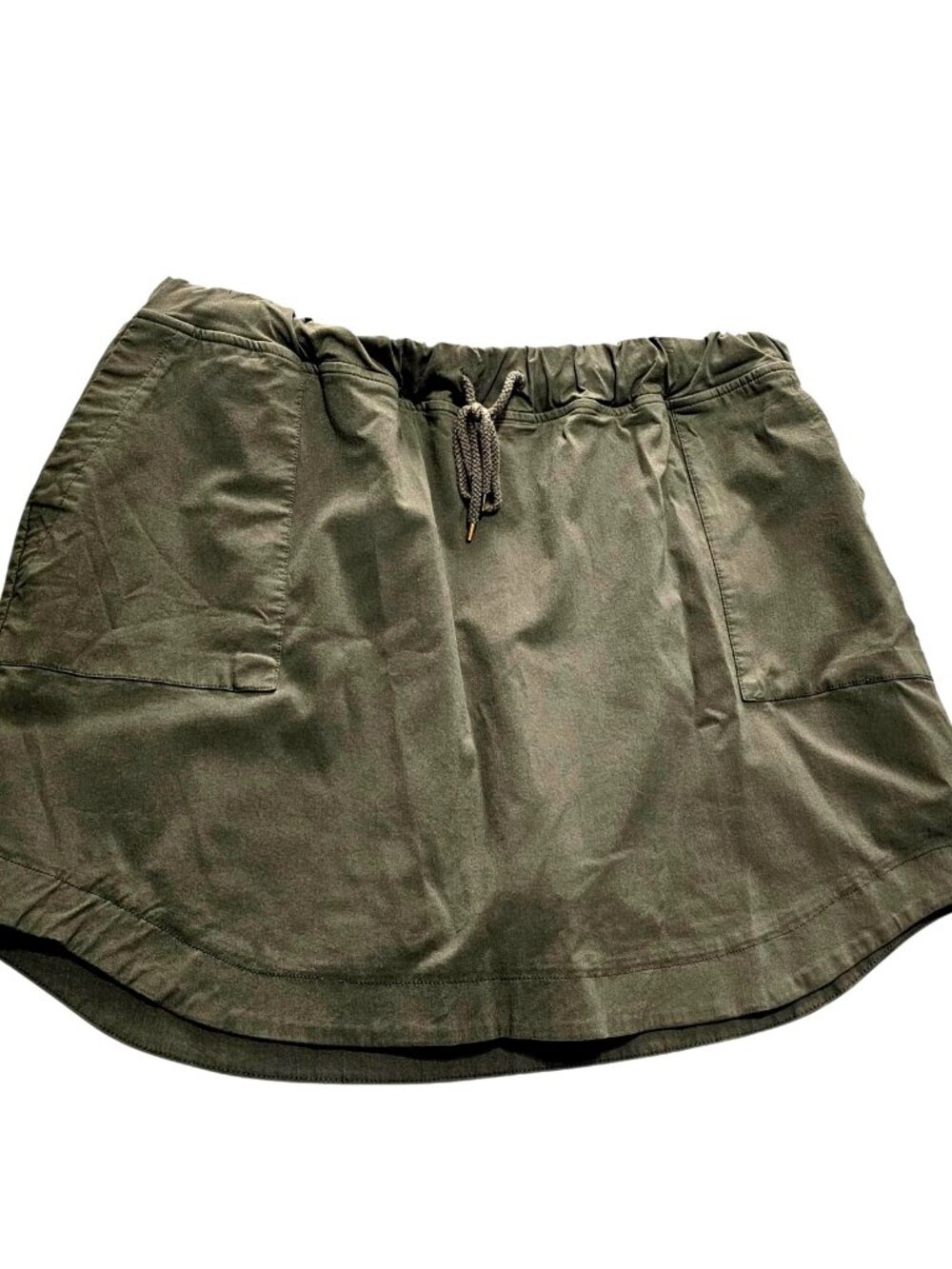 Cato Skort Plus Size 18W Olive Green Millenium Stretch Elastic Waist Casual